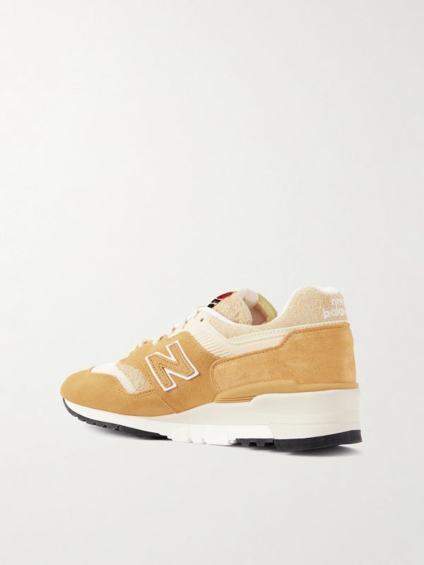 997 MIUSA Teddy Santis Mesh and Rubber-Trimmed Suede Sneakers - BK 997 MIUSA Teddy Santis Mesh and Rubber-Trimmed Suede Sneakers - BK