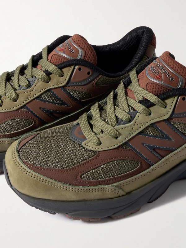 MiUSA 990v6 Leather and Suede-Trimmed Mesh Sneakers - CU MiUSA 990v6 Leather and Suede-Trimmed Mesh Sneakers - CU