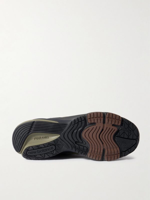 MiUSA 990v6 Leather and Suede-Trimmed Mesh Sneakers - E1 MiUSA 990v6 Leather and Suede-Trimmed Mesh Sneakers - E1