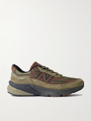 MiUSA 990v6 Leather and Suede-Trimmed Mesh Sneakers MiUSA 990v6 Leather and Suede-Trimmed Mesh Sneakers