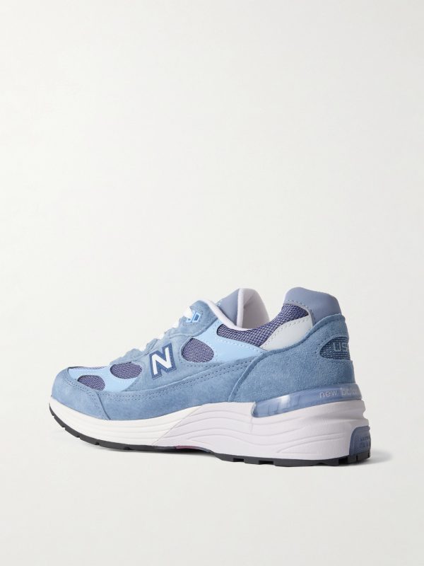 MIUSA 992 Suede, Mesh and Leather Sneakers - BK