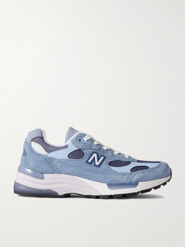 MIUSA 992 Suede, Mesh and Leather Sneakers