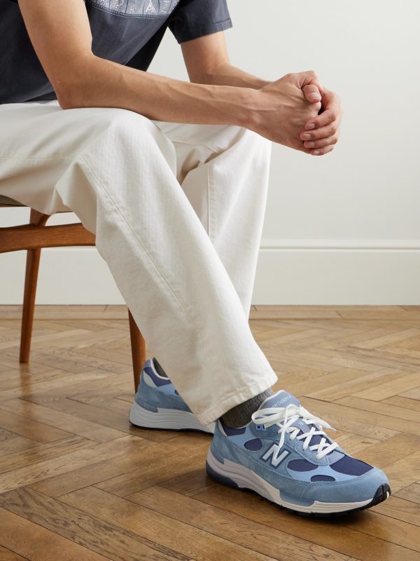MIUSA 992 Suede, Mesh and Leather Sneakers - OU