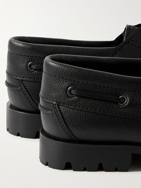 Aztec Full-Grain Leather Boat Shoes - CU