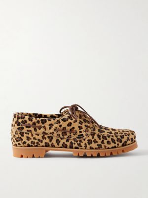 Aztec Leopard-Print Calf Hair Boat Shoes Aztec Leopard-Print Calf Hair Boat Shoes
