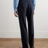 Slim-Fit Straight-Leg Wool-Blend Suit Trousers - BK