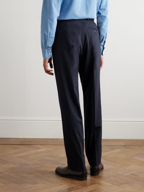 Slim-Fit Straight-Leg Wool-Blend Suit Trousers - BK