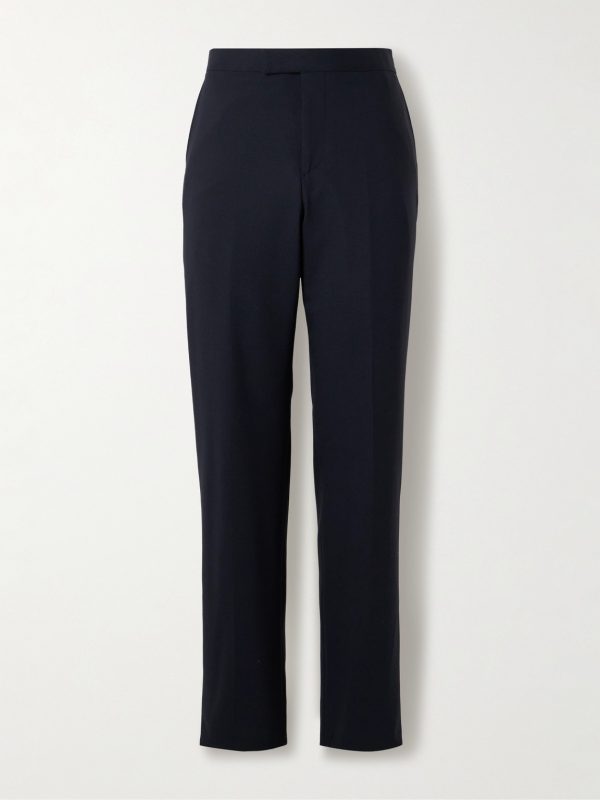 Slim-Fit Straight-Leg Wool-Blend Suit Trousers