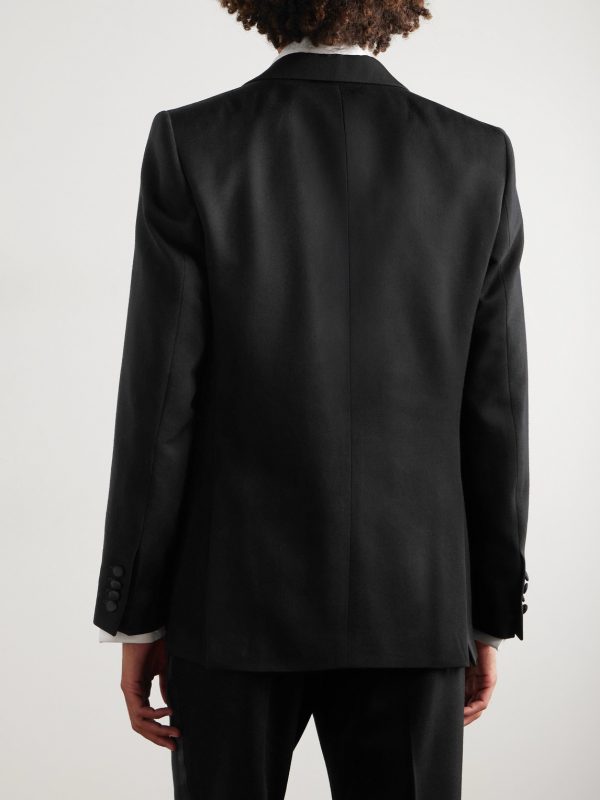 Hampton Slim-Fit Grosgrain-Trimmed Wool Tuxedo Jacket - BK Hampton Slim-Fit Grosgrain-Trimmed Wool Tuxedo Jacket - BK