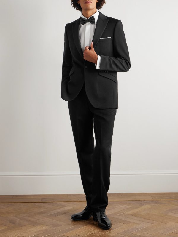 Hampton Slim-Fit Grosgrain-Trimmed Wool Tuxedo Jacket - OU Hampton Slim-Fit Grosgrain-Trimmed Wool Tuxedo Jacket - OU