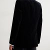 Slim-Fit Double-Breasted Cotton-Velvet Tuxedo Jacket - BK Slim-Fit Double-Breasted Cotton-Velvet Tuxedo Jacket - BK