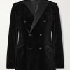 Slim-Fit Double-Breasted Cotton-Velvet Tuxedo Jacket Slim-Fit Double-Breasted Cotton-Velvet Tuxedo Jacket