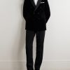 Slim-Fit Double-Breasted Cotton-Velvet Tuxedo Jacket - OU Slim-Fit Double-Breasted Cotton-Velvet Tuxedo Jacket - OU