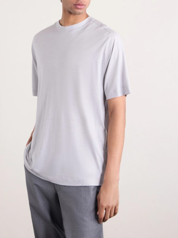Runner Logo-Print Merino Wool T-Shirt - FR Runner Logo-Print Merino Wool T-Shirt - FR