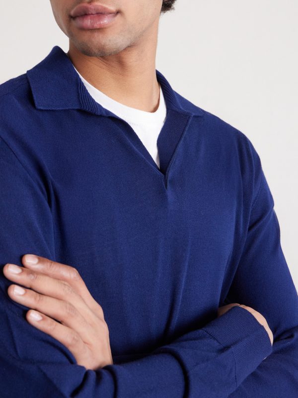 Lasca Virgin Wool Polo Shirt - CU Lasca Virgin Wool Polo Shirt - CU