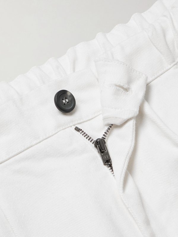 Straight-Leg Cotton-Twill Shorts - CU Straight-Leg Cotton-Twill Shorts - CU