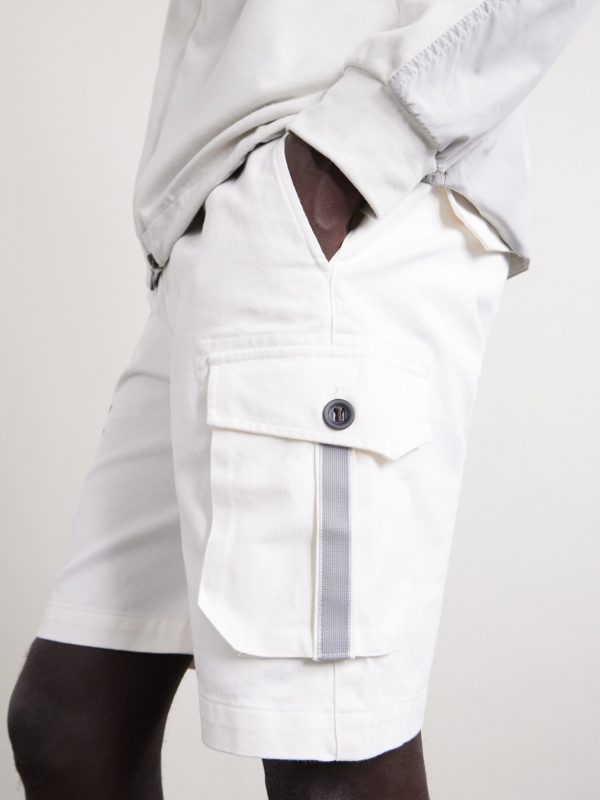 Straight-Leg Cotton-Twill Shorts - E1 Straight-Leg Cotton-Twill Shorts - E1