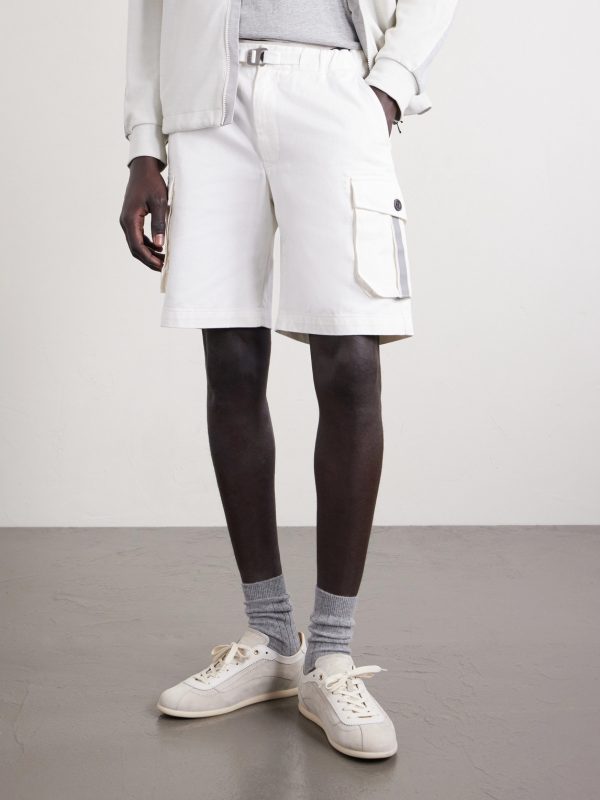 Straight-Leg Cotton-Twill Shorts - FR Straight-Leg Cotton-Twill Shorts - FR