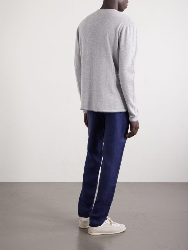 Summer Mindset Straight-Leg Linen and Cotton-Blend Drawstring Trousers - BK Summer Mindset Straight-Leg Linen and Cotton-Blend Drawstring Trousers - BK