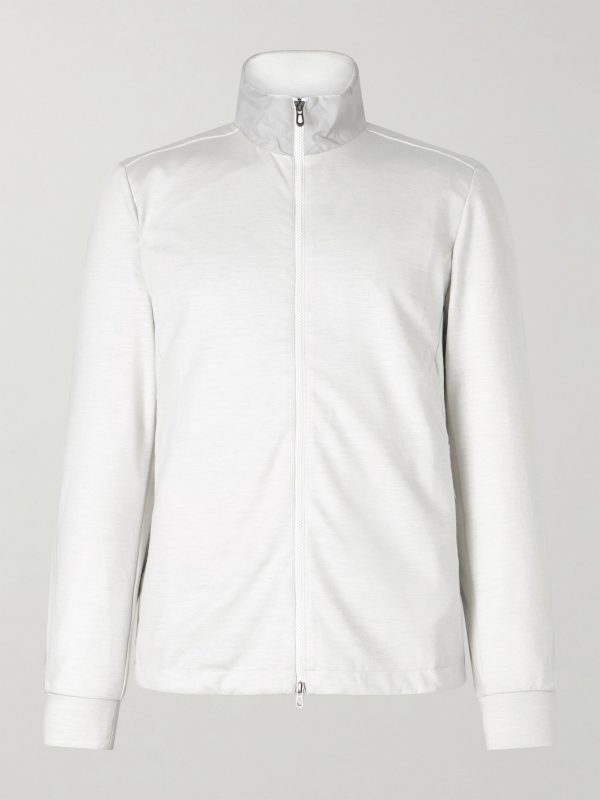 Explorer Ripstop-Trimmed Virgin Wool-Blend Sweater Explorer Ripstop-Trimmed Virgin Wool-Blend Sweater