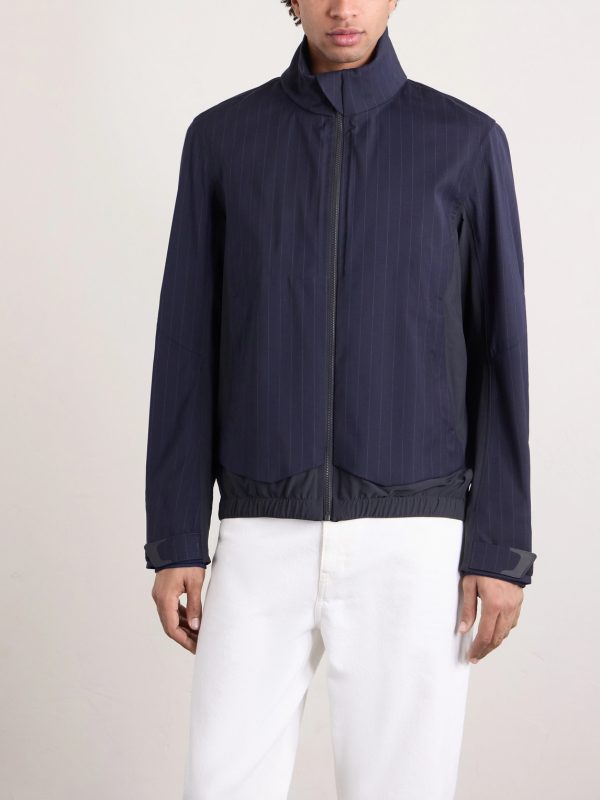 Wind Seeker Pinstriped Virgin Wool-Blend Jacket - FR
