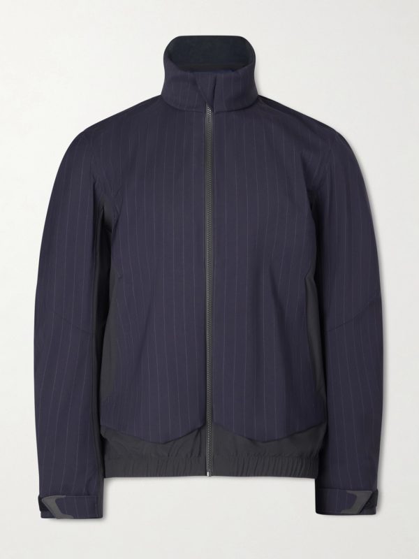 Wind Seeker Pinstriped Virgin Wool-Blend Jacket