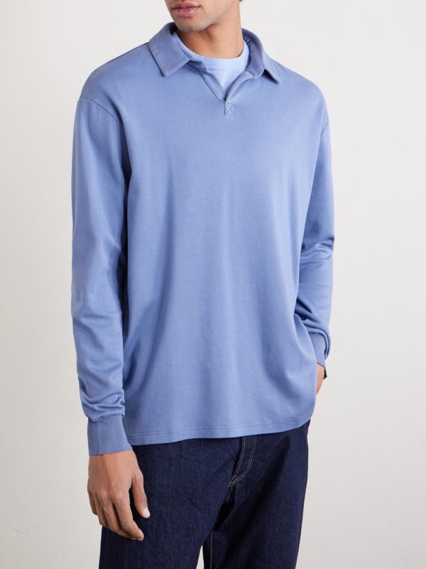 Supima Cotton-Jersey Polo Shirt - FR Supima Cotton-Jersey Polo Shirt - FR