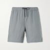 Cod-2 Straight-Leg Hemp Drawstring Shorts Cod-2 Straight-Leg Hemp Drawstring Shorts