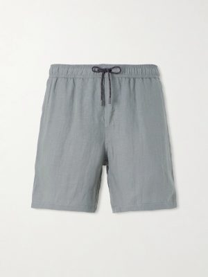 Cod-2 Straight-Leg Hemp Drawstring Shorts Cod-2 Straight-Leg Hemp Drawstring Shorts
