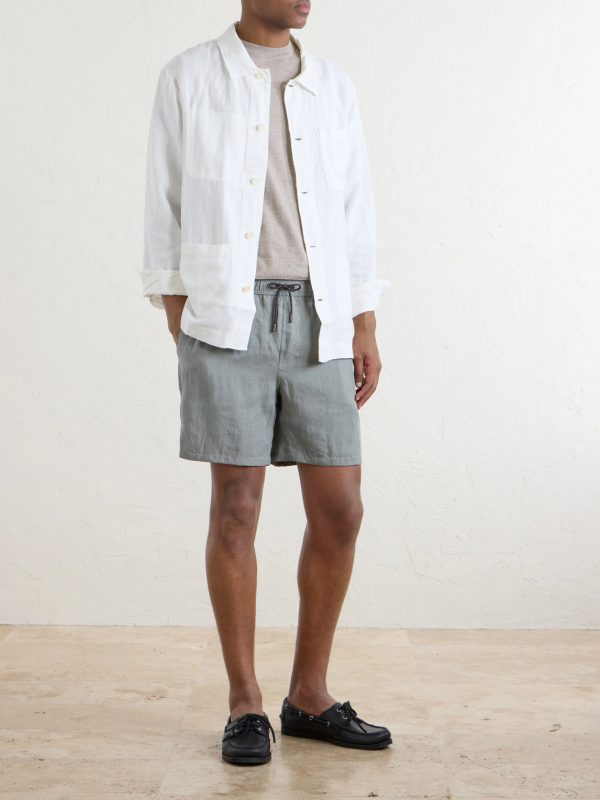 Cod-2 Straight-Leg Hemp Drawstring Shorts - OU Cod-2 Straight-Leg Hemp Drawstring Shorts - OU