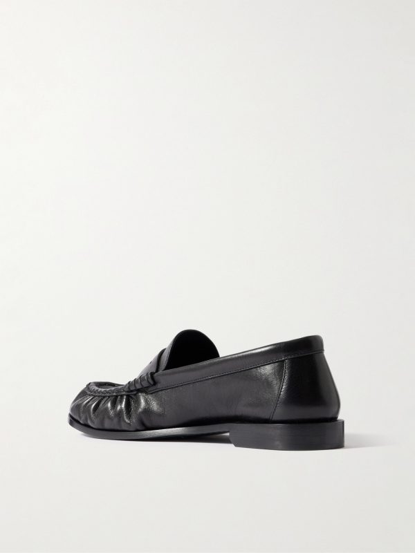 Le Loafer Monogram Logo-Appliquéd Leather Penny Loafers - BK