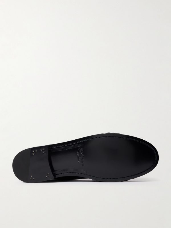 Le Loafer Monogram Logo-Appliquéd Leather Penny Loafers - E1