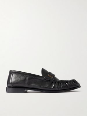 Le Loafer Monogram Logo-Appliquéd Leather Penny Loafers Le Loafer Monogram Logo-Appliquéd Leather Penny Loafers