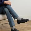 Le Loafer Monogram Logo-Appliquéd Leather Penny Loafers - OU