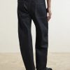 Twisted Barrel-Leg Organic Jeans - BK