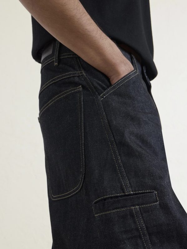 Twisted Barrel-Leg Organic Jeans - CU