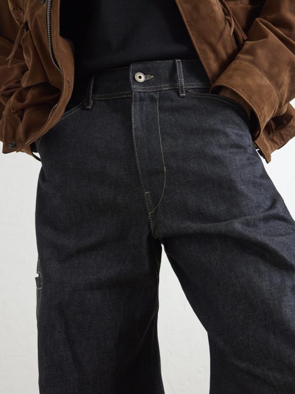 Twisted Barrel-Leg Organic Jeans - E2