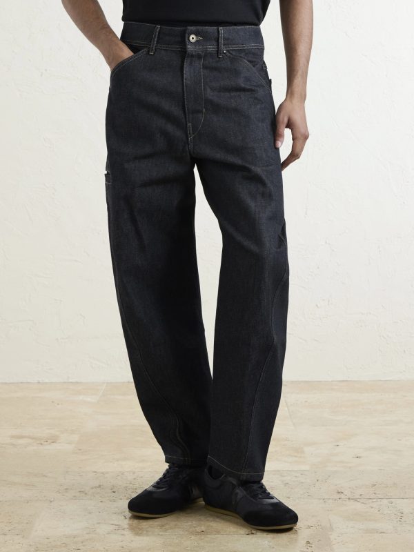 Twisted Barrel-Leg Organic Jeans - FR