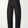 Twisted Barrel-Leg Organic Jeans