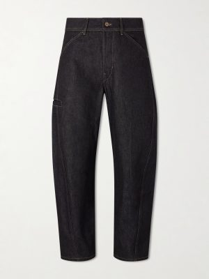 Twisted Barrel-Leg Organic Jeans