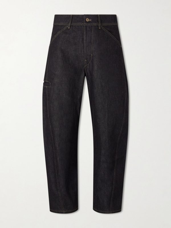 Twisted Barrel-Leg Organic Jeans