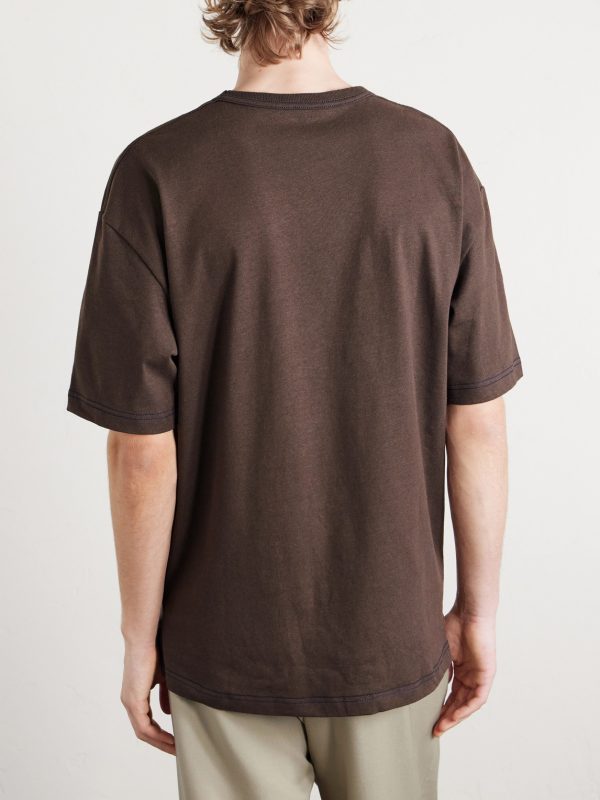 Cotton and Linen-Blend Jersey T-Shirt - BK Cotton and Linen-Blend Jersey T-Shirt - BK