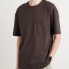 Cotton and Linen-Blend Jersey T-Shirt - FR Cotton and Linen-Blend Jersey T-Shirt - FR