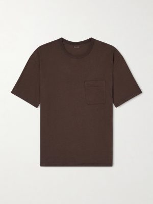 Cotton and Linen-Blend Jersey T-Shirt