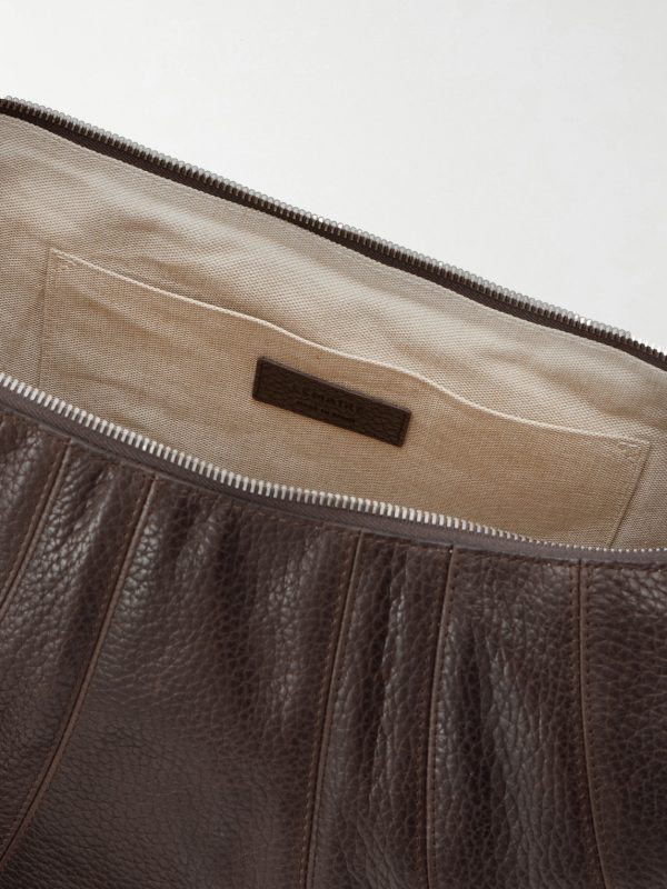 Croissant Large Studded Leather Messenger Bag - E1 Croissant Large Studded Leather Messenger Bag - E1