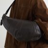 Croissant Large Studded Leather Messenger Bag - E3 Croissant Large Studded Leather Messenger Bag - E3