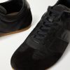Leather-Trimmed Suede and Shell Sneakers - CU