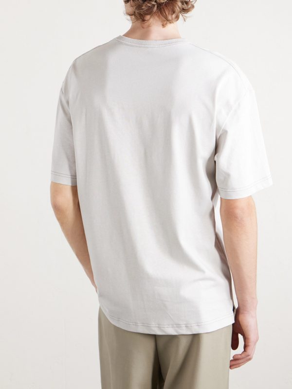 Cotton and Linen-Blend Jersey T-Shirt - BK