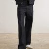 Leather-Trimmed Suede and Shell Sneakers - OU Leather-Trimmed Suede and Shell Sneakers - OU