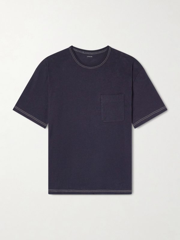 Cotton and Linen-Blend Jersey T-Shirt Cotton and Linen-Blend Jersey T-Shirt